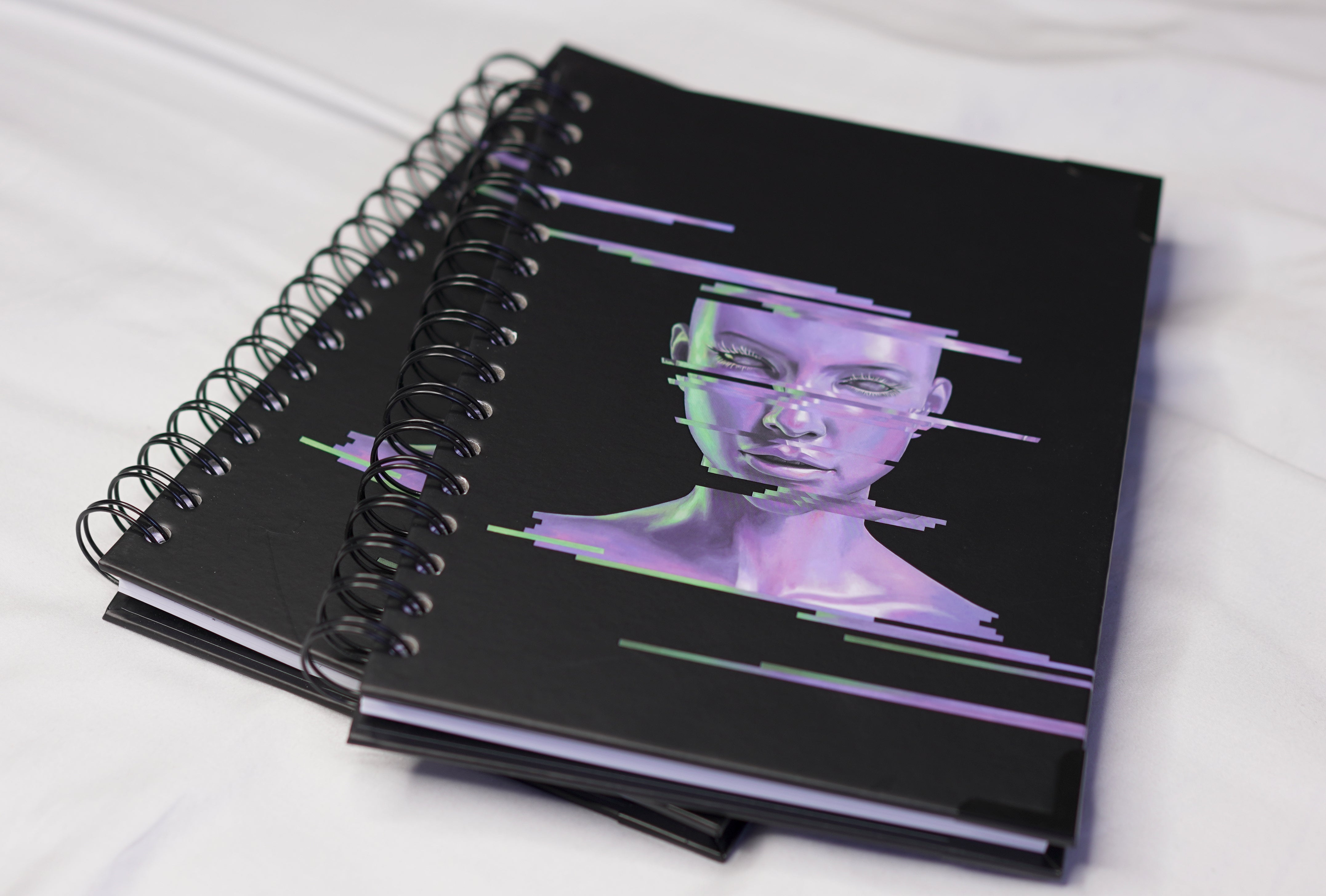 Creative Journal by DassyArt / A5 Notebook / Glitch "A"